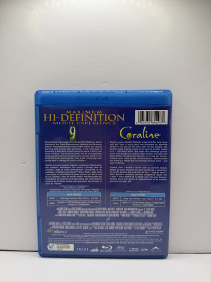 9 / Coraline Double Feature (Blu-ray) Animated Fantasy 2-Movie Collection
