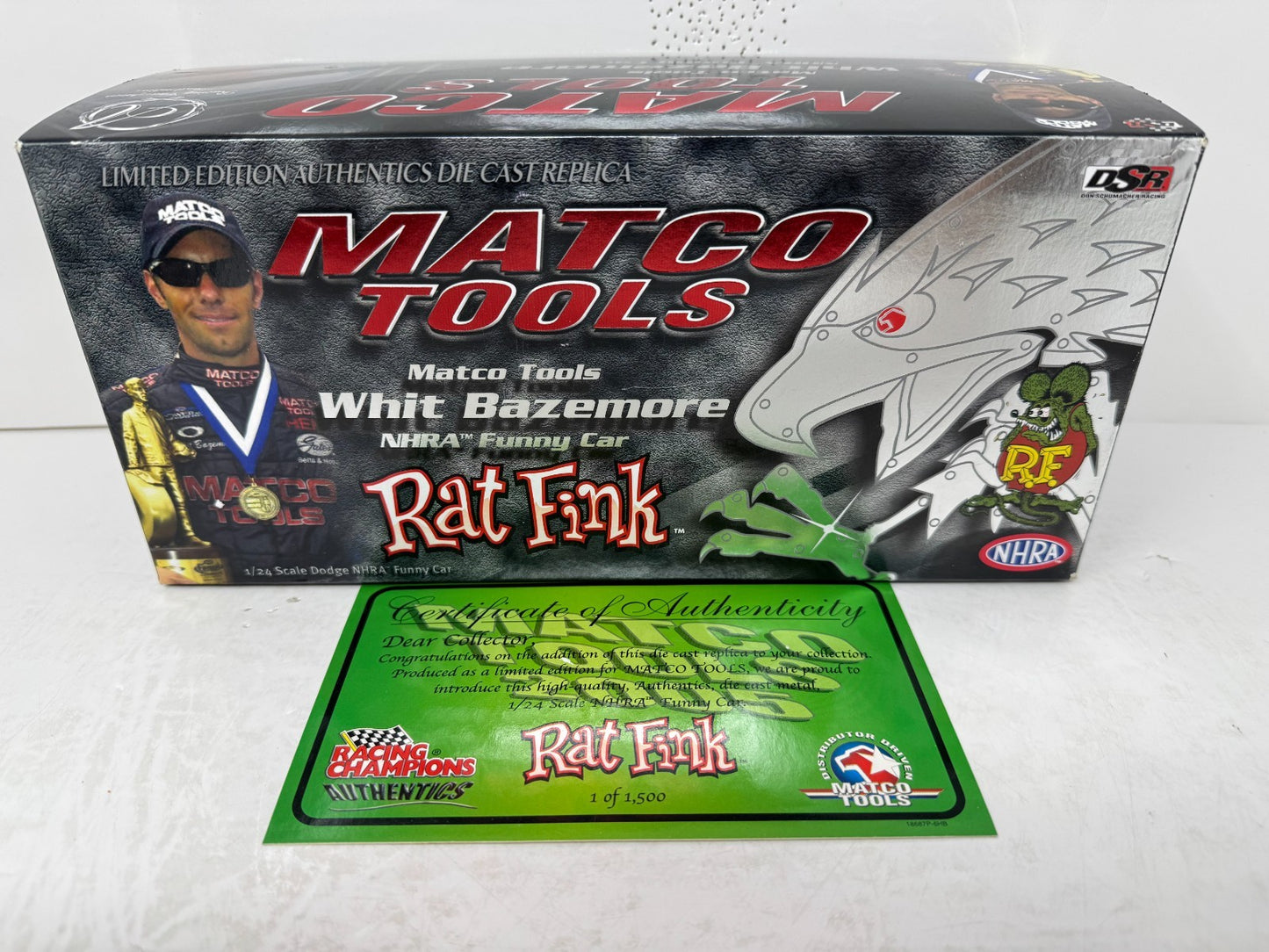 Racing Champions NHRA Whit Bazemore Matco Rat Fink Dodge Funny Car 1:24 Diecast