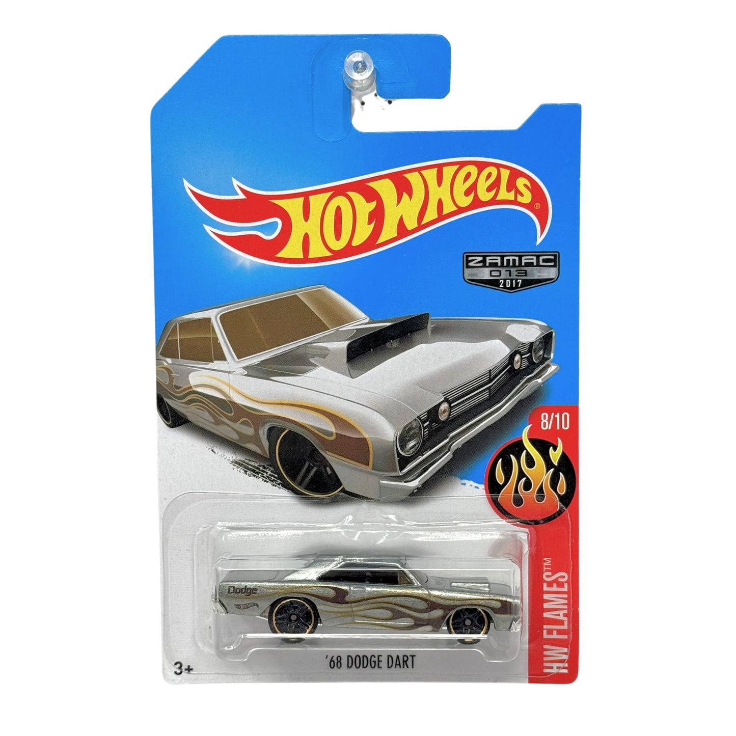 Hot Wheels Flames 1968 Dodge Dart Zamac 1:64 Diecast