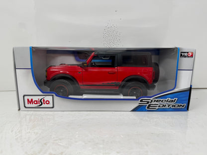 Maisto Special Edition 2021 Ford Bronco Wildtrak 1:18 Diecast Model Red