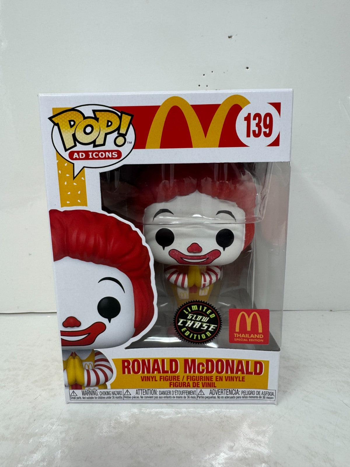 Funko Pop! AD Icons McDonald's #139 Ronald McDonald Thailand CHASE Vinyl Figure