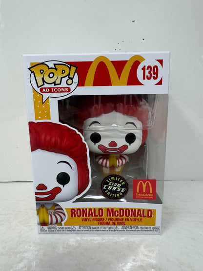 Funko Pop! AD Icons McDonald's #139 Ronald McDonald Thailand CHASE Vinyl Figure