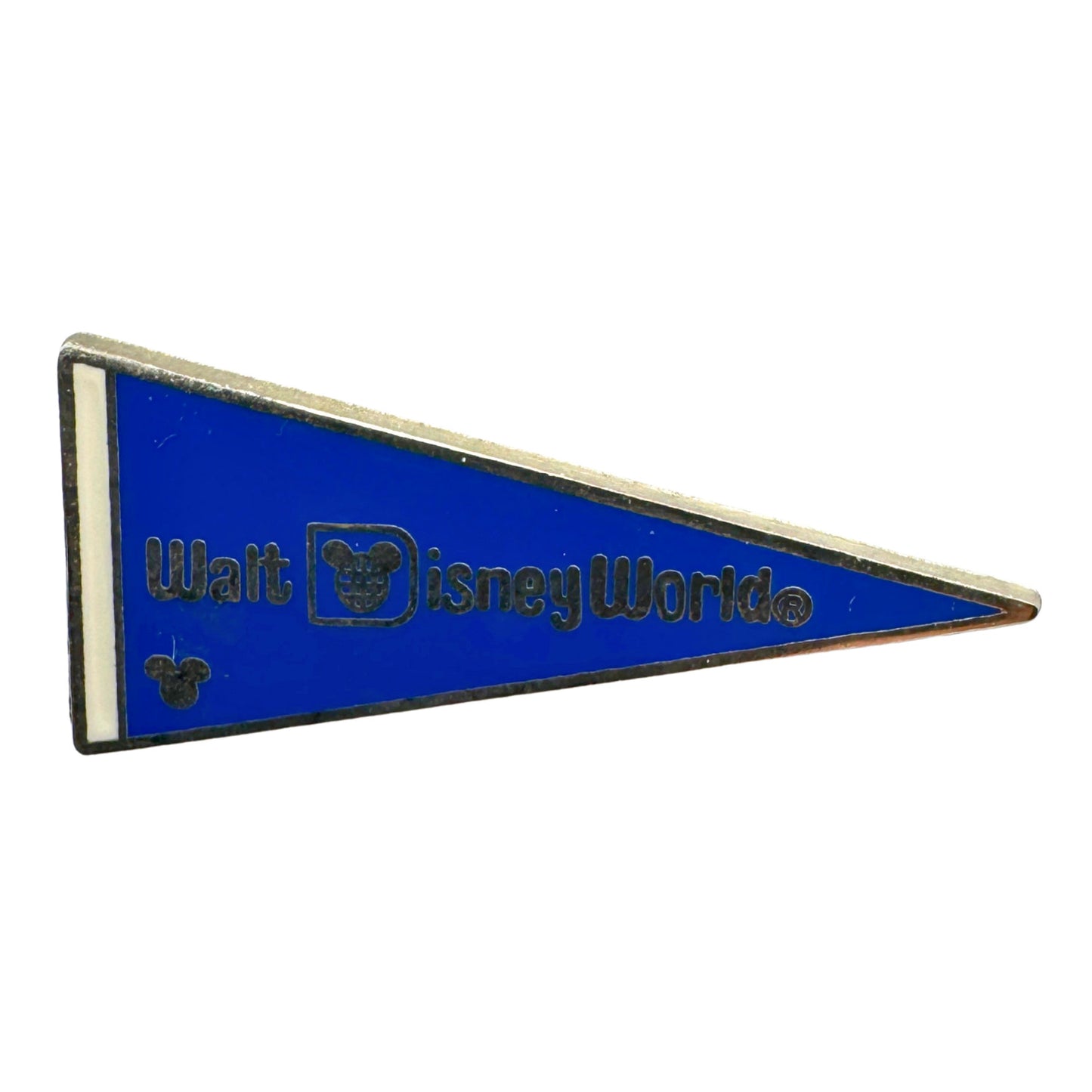 WDW Walt Disney Blue World Pennant Hidden Mickey Trading Pin DC2S11