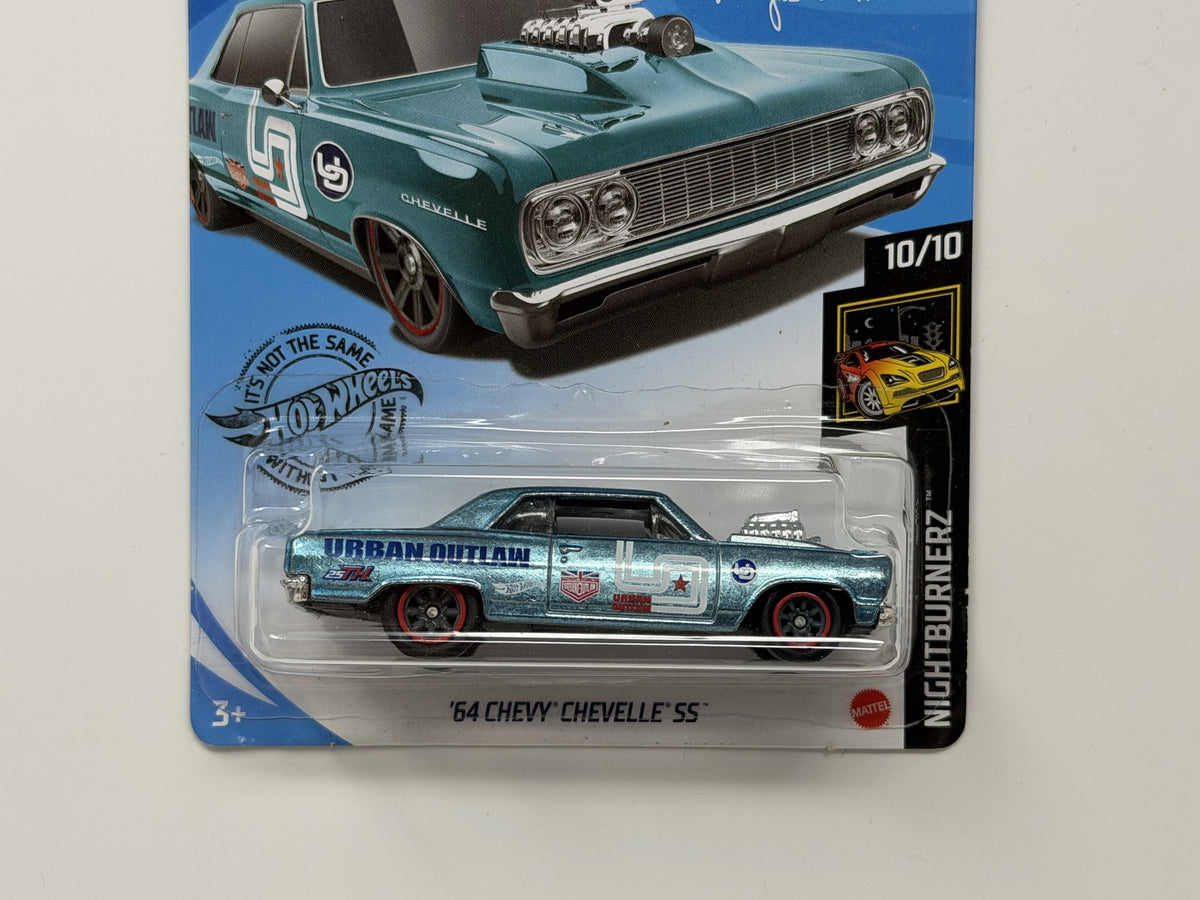 Hot Wheels Super Treasure Hunt '64 Chevy Chevelle Nightburnerz 1:64 Diecast STH
