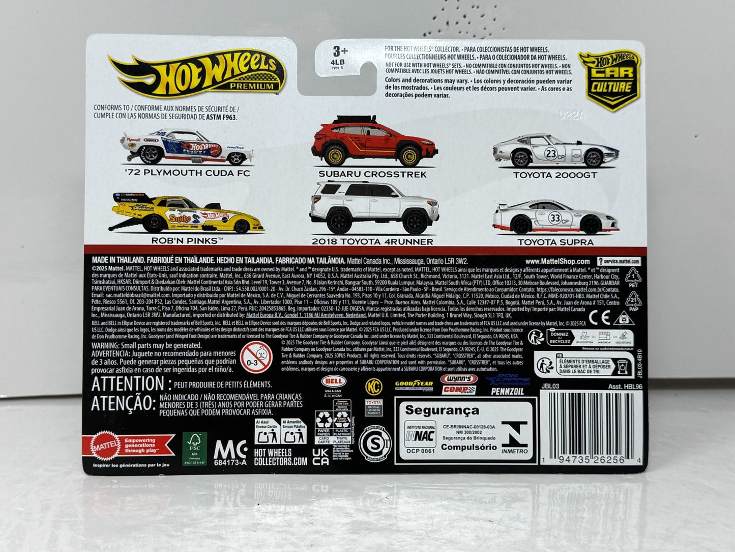 Hot Wheels Premium Car Culture Toyota 2000GT & Toyota Supra 2-Pack 1:64 Diecast