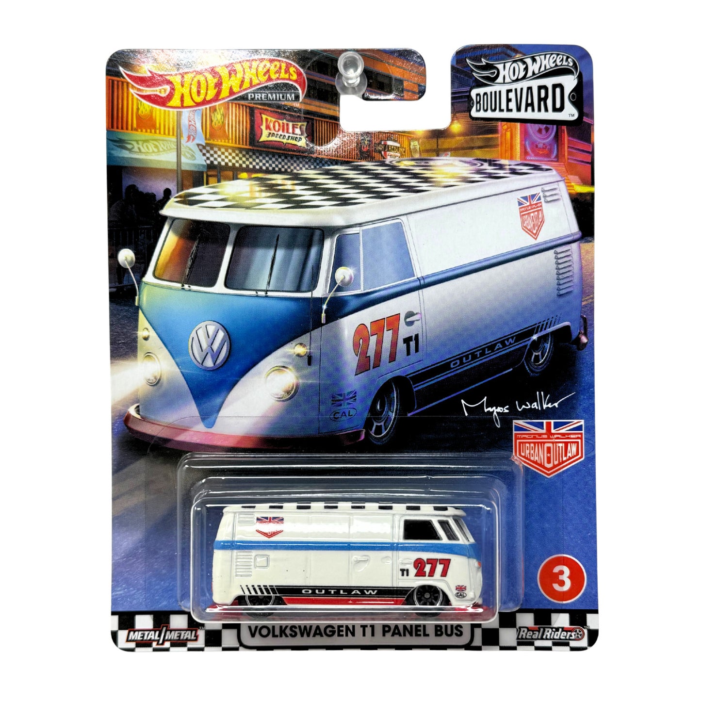 Hot Wheels Premium Boulevard #3 Volkswagen T1 Panel Bus 1:64 Diecast