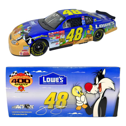 Action Nascar #48 Jimmie Johnson Looney Tunes 2002 Monte Carlo 1:24 Diecast