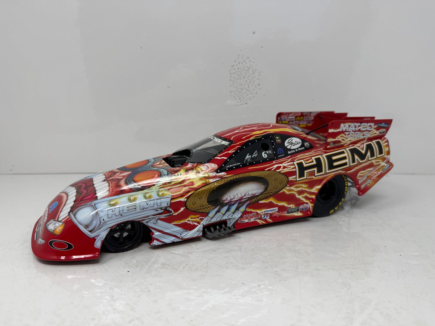 Milestone Gary Scelzi NHRA HEMI Powered Oakley Dodge Stratus Funny Car 116 Scale