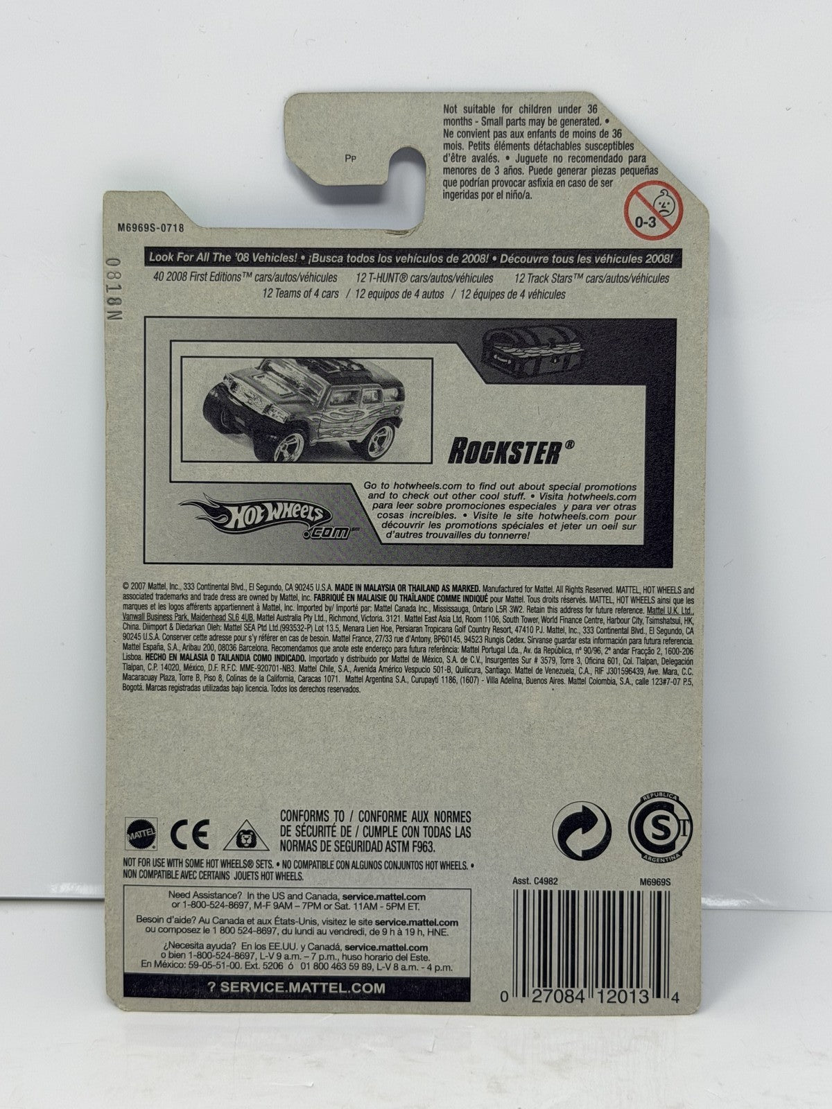 Hot Wheels Super Treasure Hunt Rockster Treasure Hunts 1:64 Diecast STH