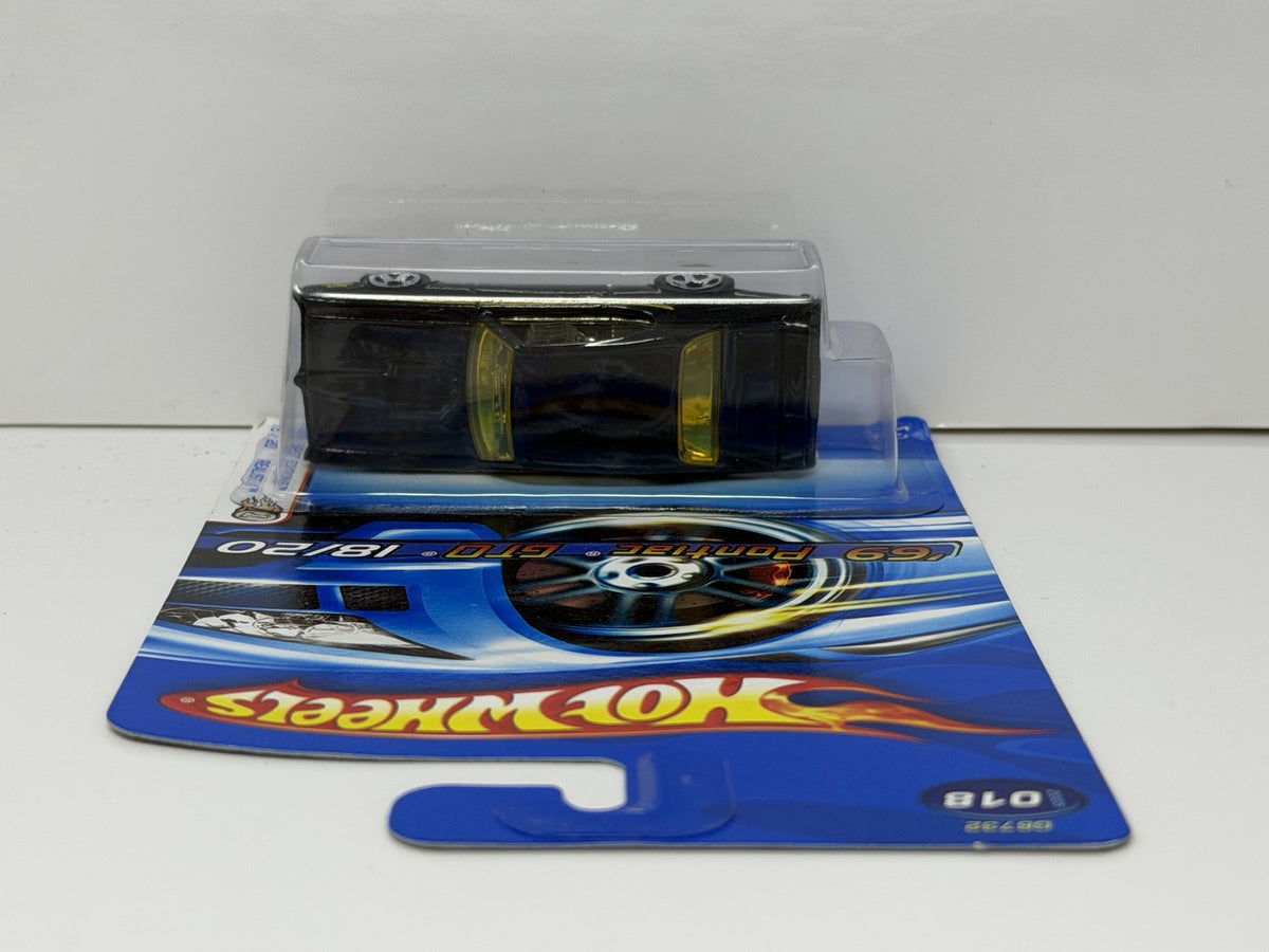 Hot Wheels Realistix 2005 First Editions 1969 Pontiac GTO 1:64 Diecast Black V2