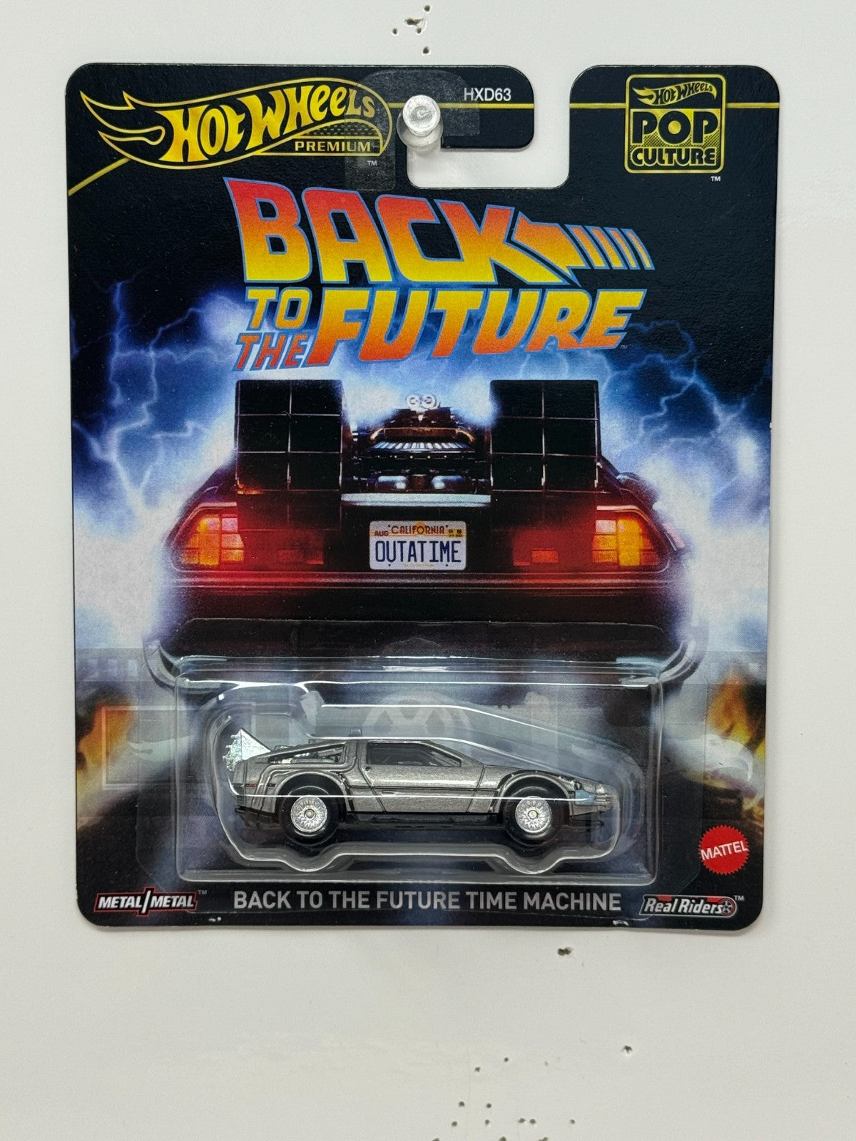 Hot Wheels Premium Pop Culture Back to the Future Time Machine 1:64 Diecast