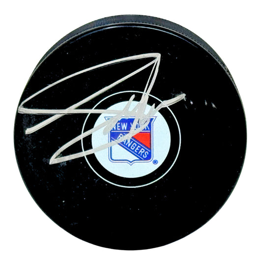 Adam Graves New York Rangers Signed NHL Autograph Puck Silver Auto