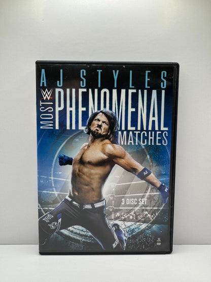 WWE: AJ Styles Most Phenomenal Matches (DVD) AJ Styles Wrestling