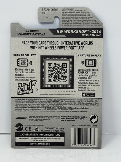 Hot Wheels ZAMAC HW Workshop 1969 Dodge Charger Daytona 1:64 Diecast