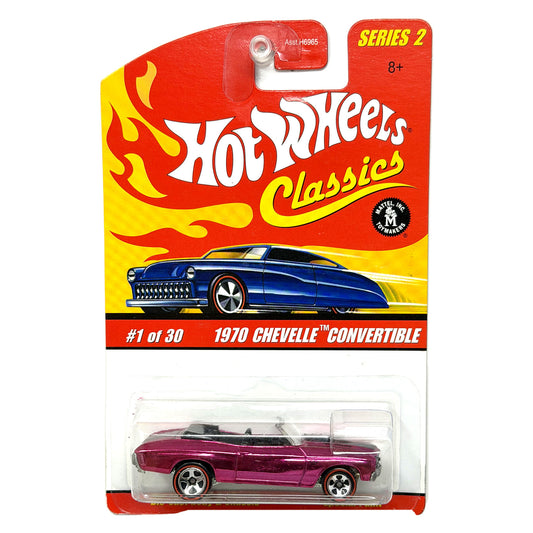 Hot Wheels Classics Series 2 1970 Chevelle Convertible 1:64 Diecast Pink
