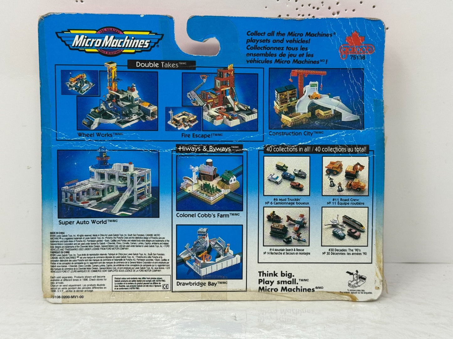 Galoob Micro Machines 1996 Hook & Ladder Fire Rescue Team 75108