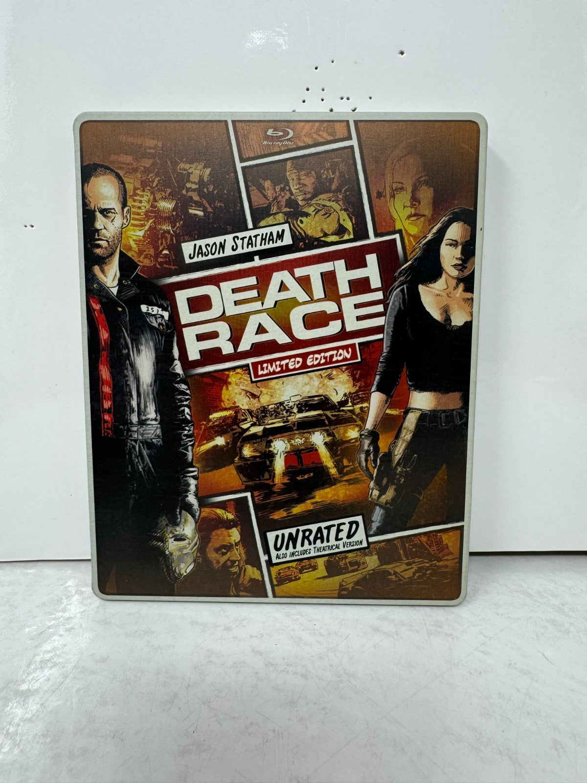 Death Race (Blu-ray) Steelbook Jason Statham Action Good Condition!!!