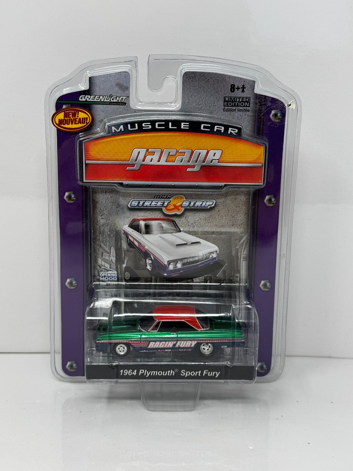 Greenlight Muscle Car Garage 1964 Plymouth Sport Fury CHASE 1:64 Diecast