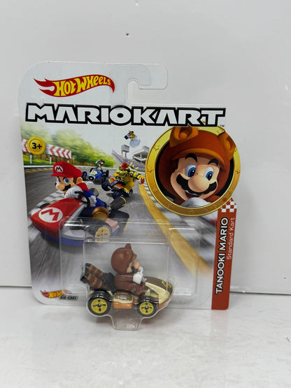 Hot Wheels Mario Kart Tanooki Mario Standard Kart 1:64 Diecast