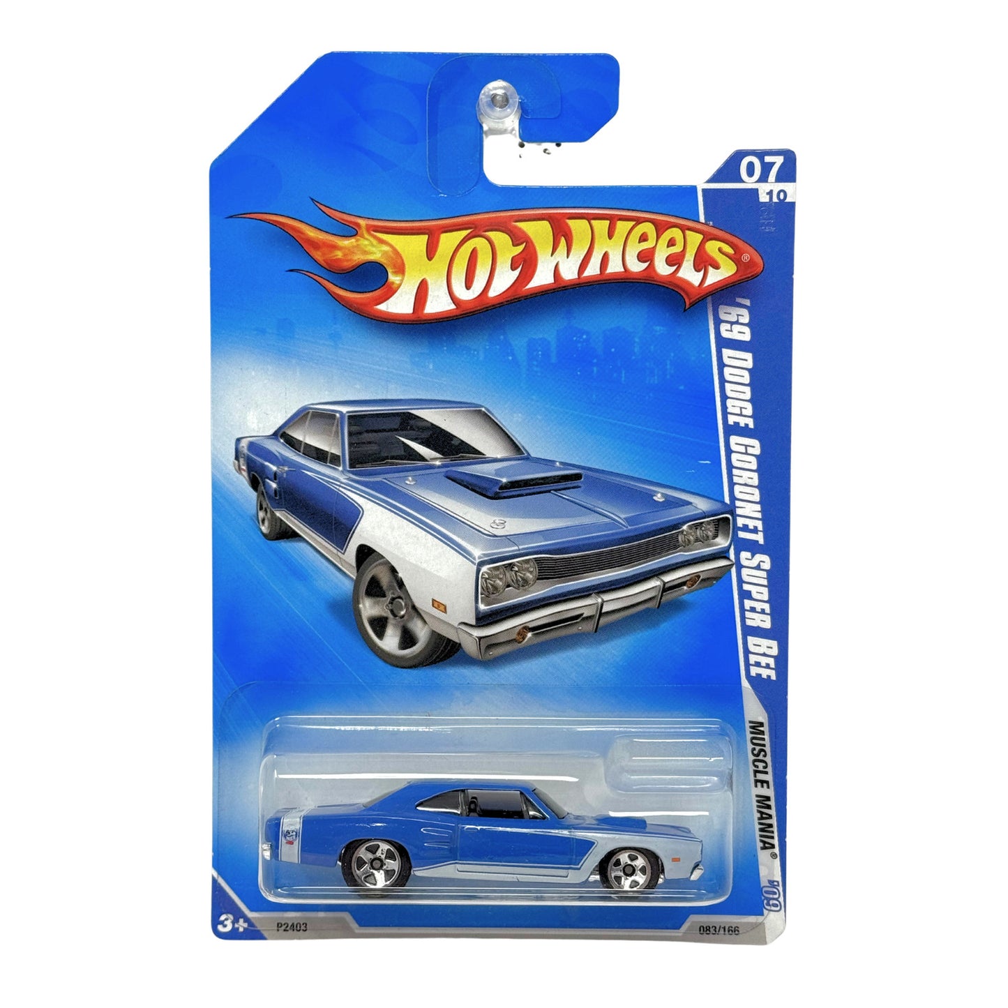 Hot Wheels Muscle Mania 1969 Dodge Coronet Super Bee 1:64 Diecast Blue