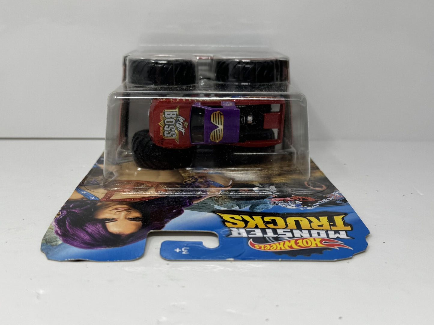 Hot Wheels Monster Trucks WWE Sasha Banks 1:64 Diecast Red and Blue