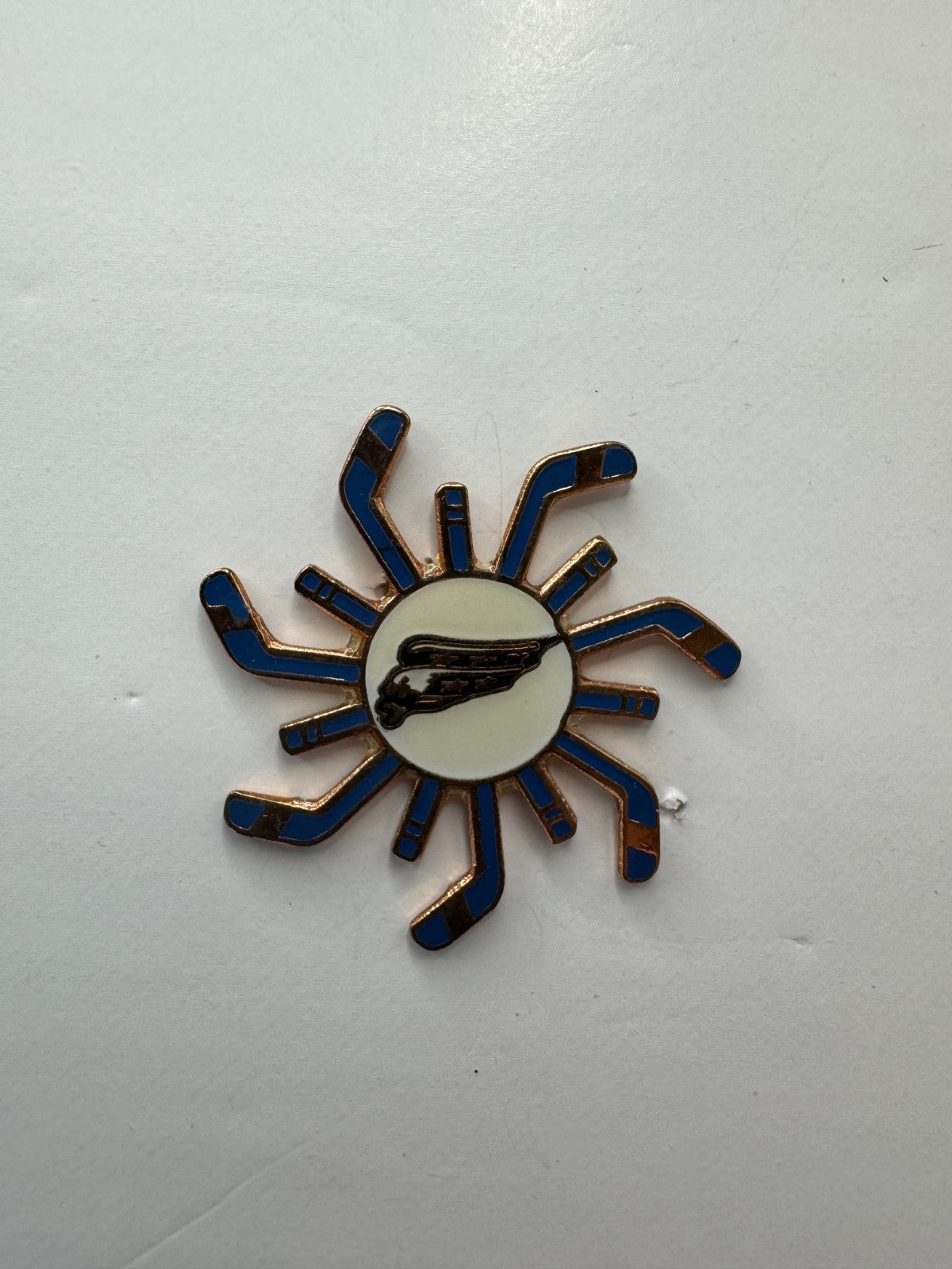 Washington Capitals Hockey Sticks Sunburst NHL Hockey Lapel Pin