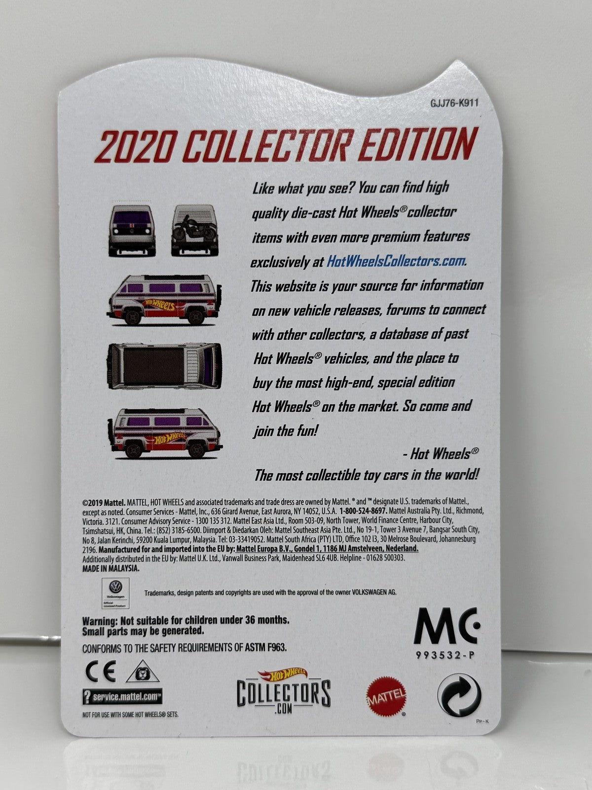 Hot Wheels 2020 ZAMAC Collector Edition Volkswagen Sunagon Walmart 1:64 Diecast