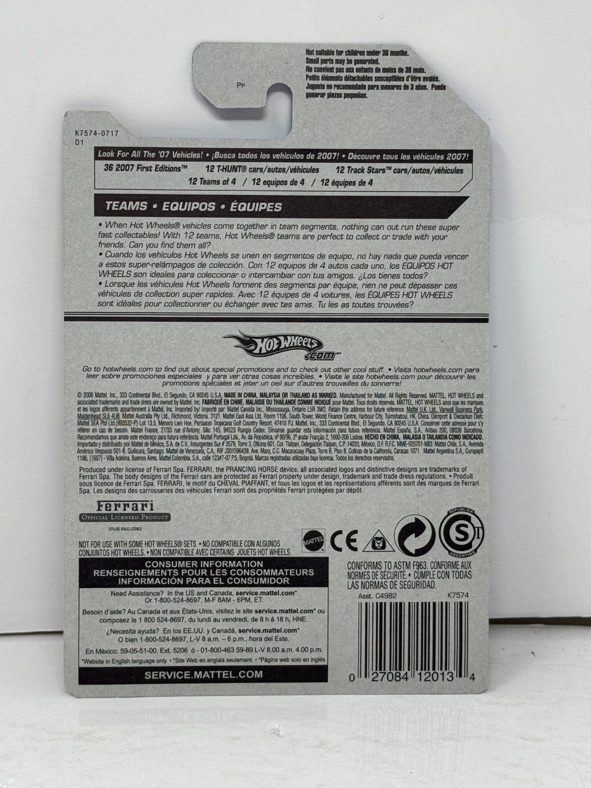 Hot Wheels Revealers Ferrari 512M 1:64 Diecast