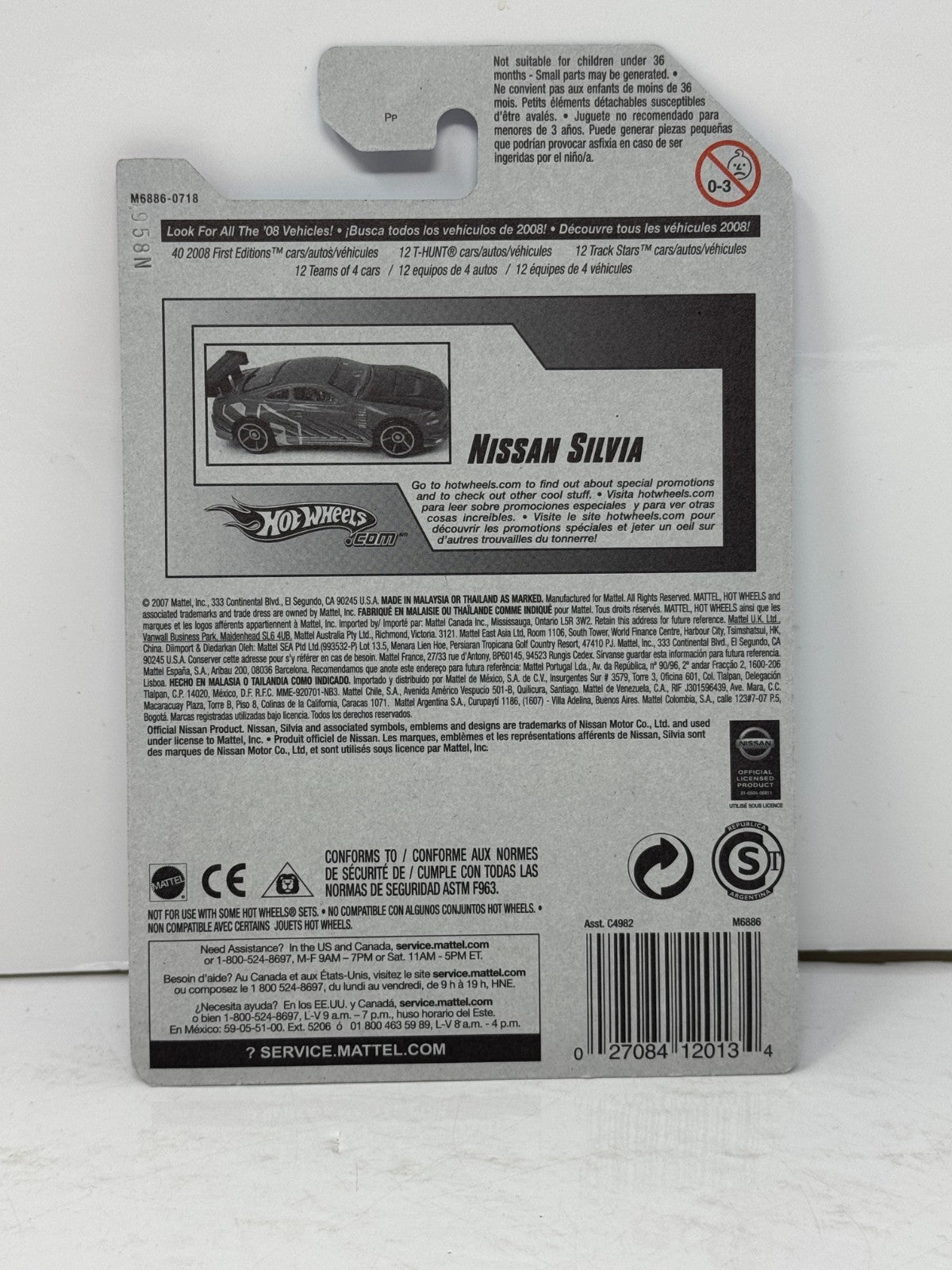 Hot Wheels Racing Nissan Silvia JDM 1:64 Diecast