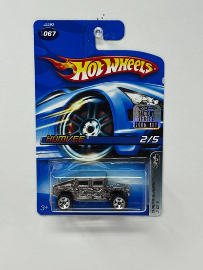 Hot Wheels Chrome Burnez Hummer 1:64 Diecast Factory Sealed V2