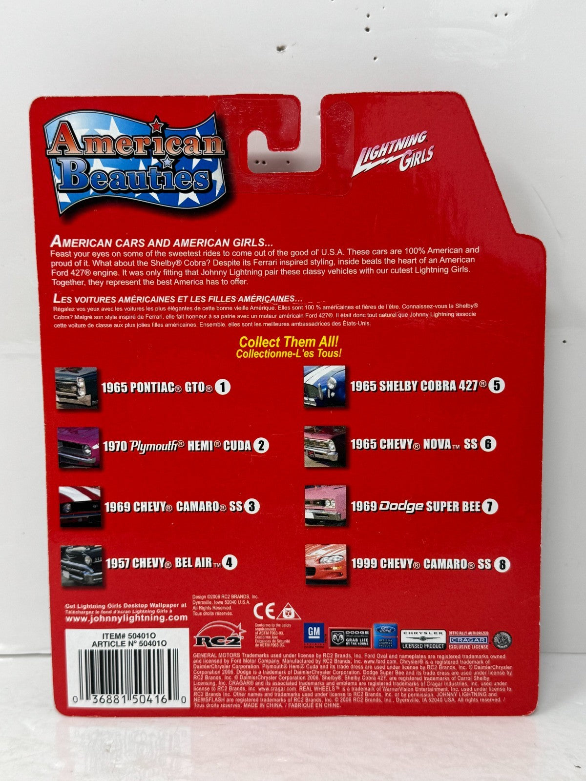 Johnny Lightning American Beauties 1999 Chevy Camaro SS 1:64 Diecast