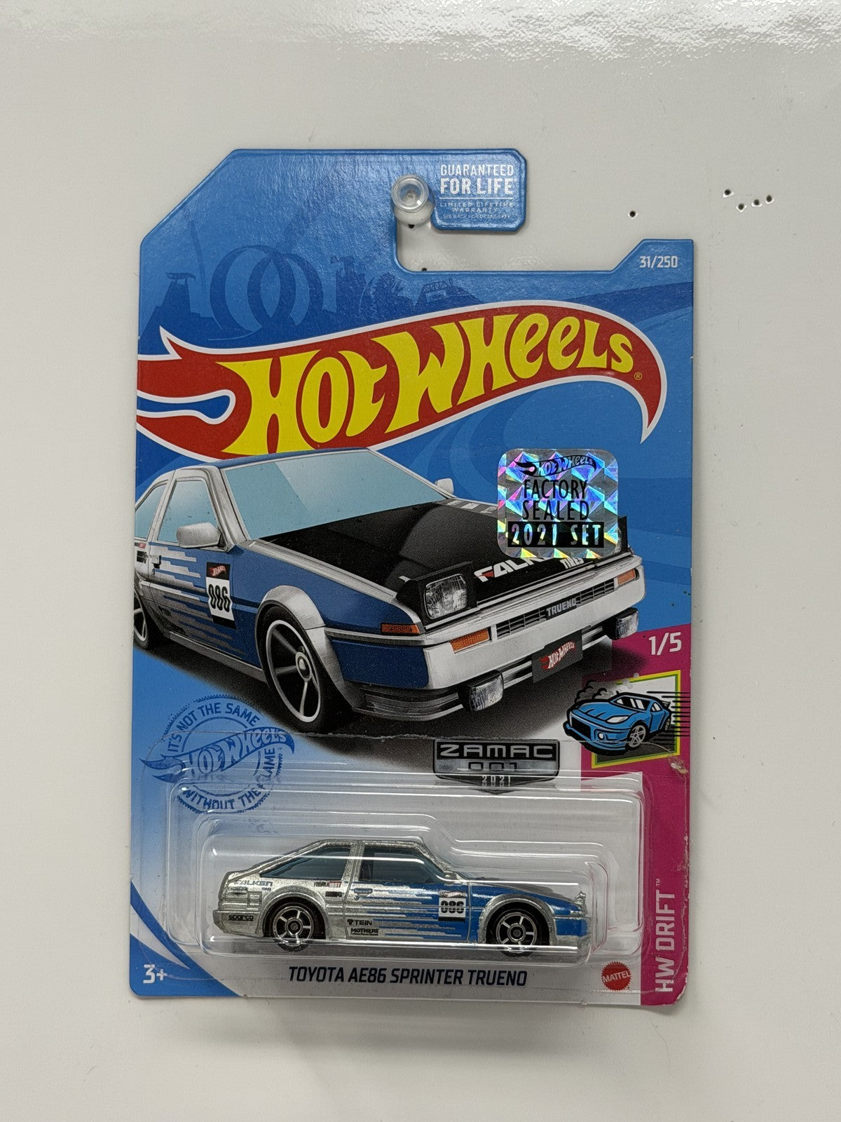 Hot Wheels ZAMAC Drift Toyota AE86 Sprinter Trueno 1:64 Diecast Factory Sealed