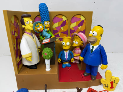 Simpsons World of Springfield First Church of Springfield Set Playmates Diorama