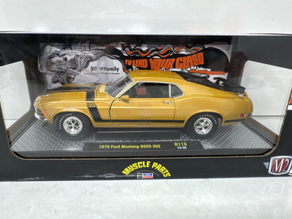 M2 Machines Muscle Parts 1970 Ford Mustang Boss 302 1:24 Diecast