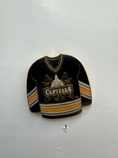 Washington Capitals 2000s Black Jersey NHL Hockey Lapel Pin