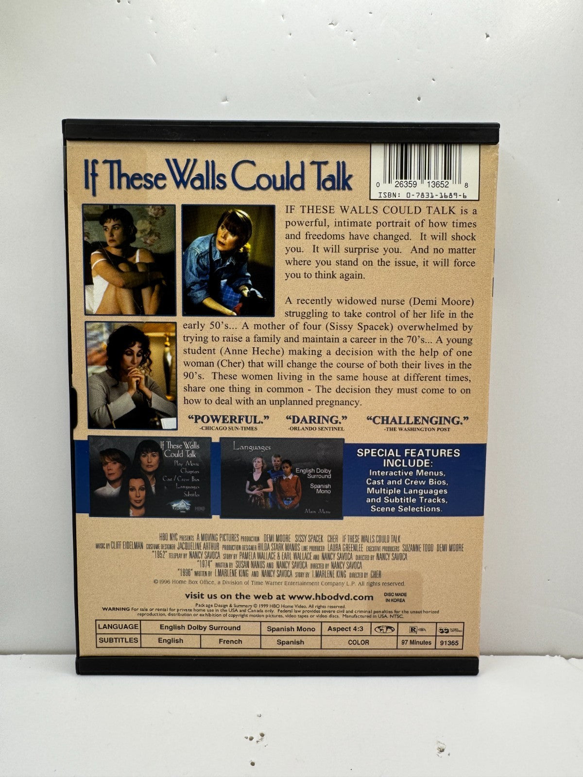 If These Walls Could Talk (DVD) Demi Moore Drama