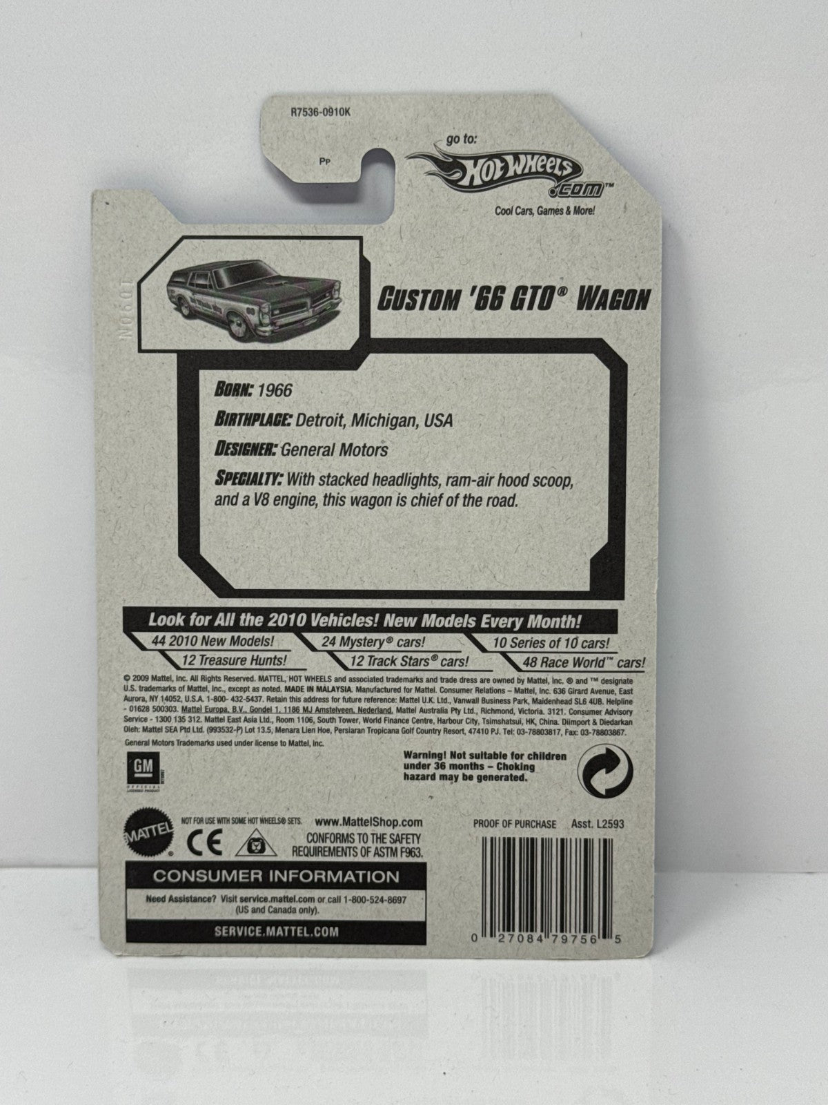 Hot Wheels City Works Custom 1966 Pontiac Wagon 1:64 Diecast Factory Sealed