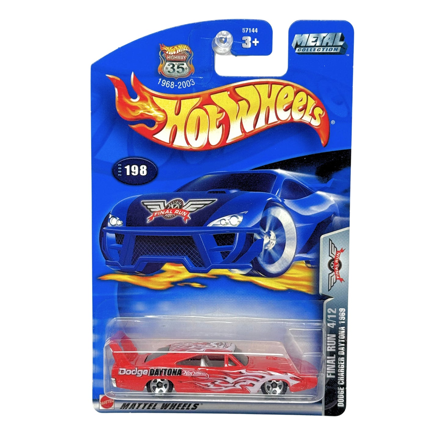 Hot Wheels Final Run 1969 Dodge Charger Daytona 1:64 Diecast Red