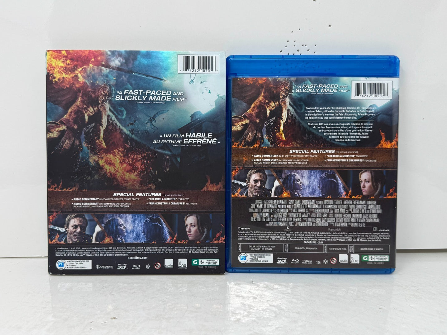 I, Frankenstein (3D Blu-ray) Aaron Eckhart Action Fantasy Horror Film