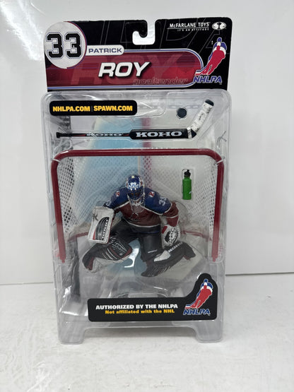 McFarlane NHLPA Patrick Roy Colorado Avalanche Maroon Jersey NHLPA Logo Figure
