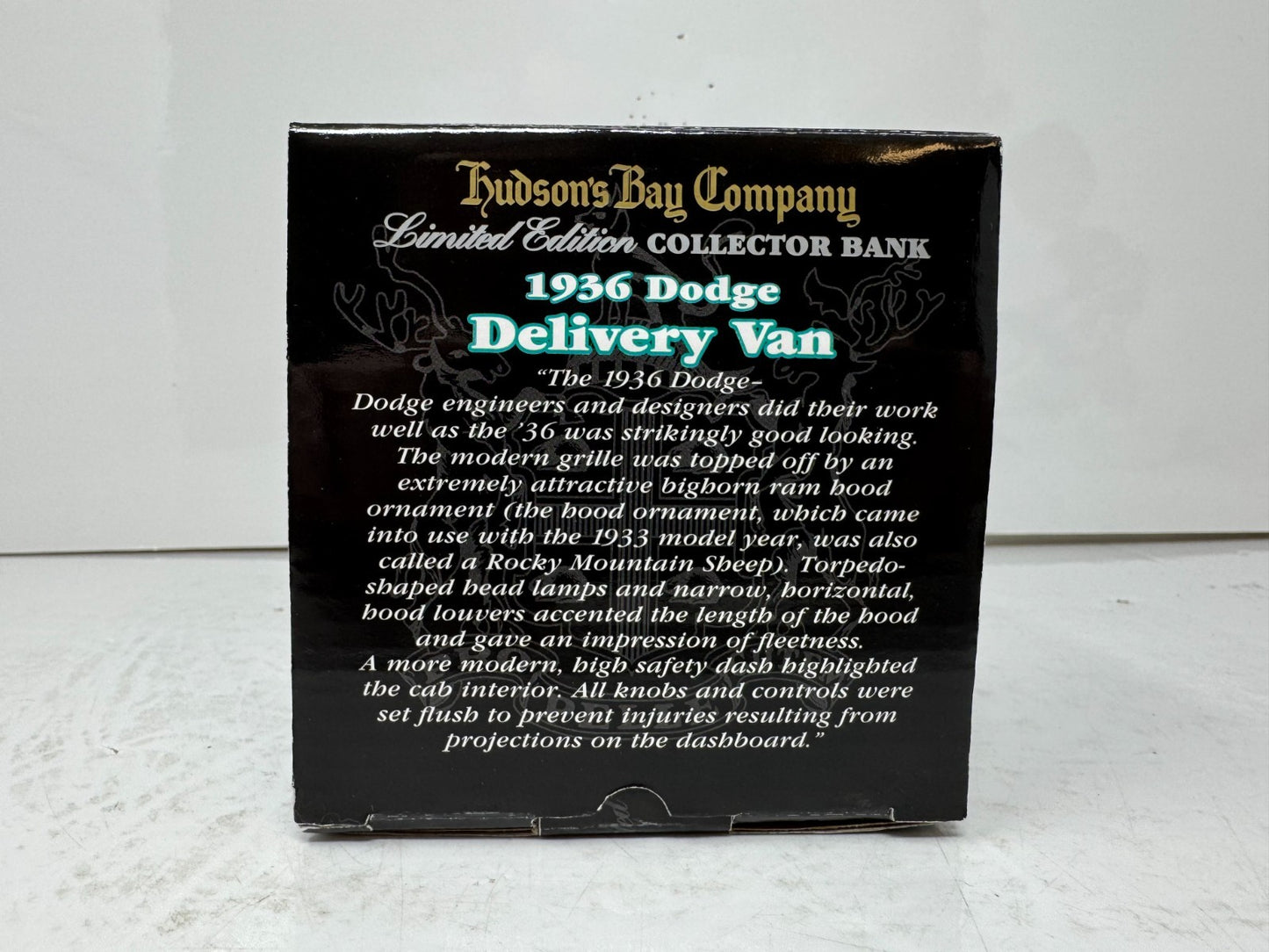 Liberty Classics Hudson's Bay 1936 Dodge Panel Van 1:25 Diecast Coin Bank