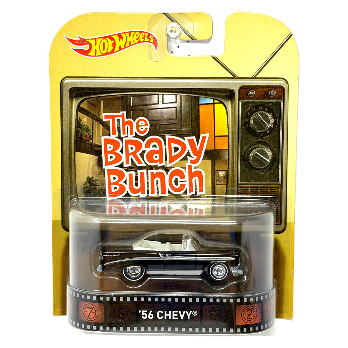 Hot Wheels Retro Entertainment Brady Bunch 1956 Chevy 1:64 Diecast Black