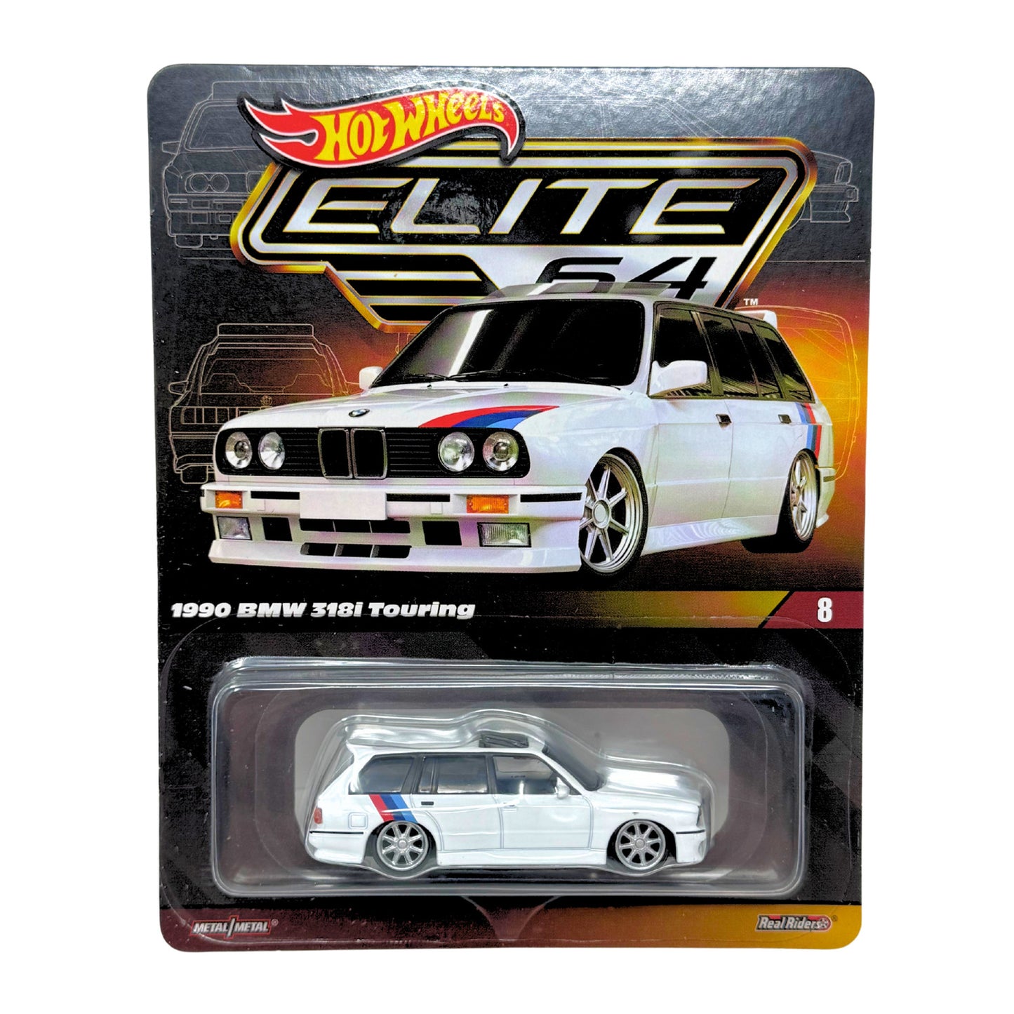Hot Wheels Elite 64 1990 BMW 318i Touring 1:64 Diecast