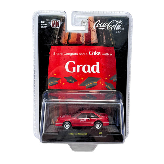 M2 Machines Coca-Cola Grad 1990 Ford Mustang GT 1:64 Diecast