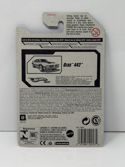 Hot Wheels Hot Auction Oldsmobile 442 1:64 Diecast Yellow