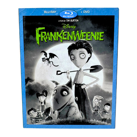 Frankenweenie (Blu-ray) Disney Tim Burton Animated Family Movie