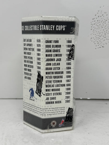 2002-03 ITG Memorabilia Stanley Cup Mini Trophy Johnny Bower Toronto Maple Leafs