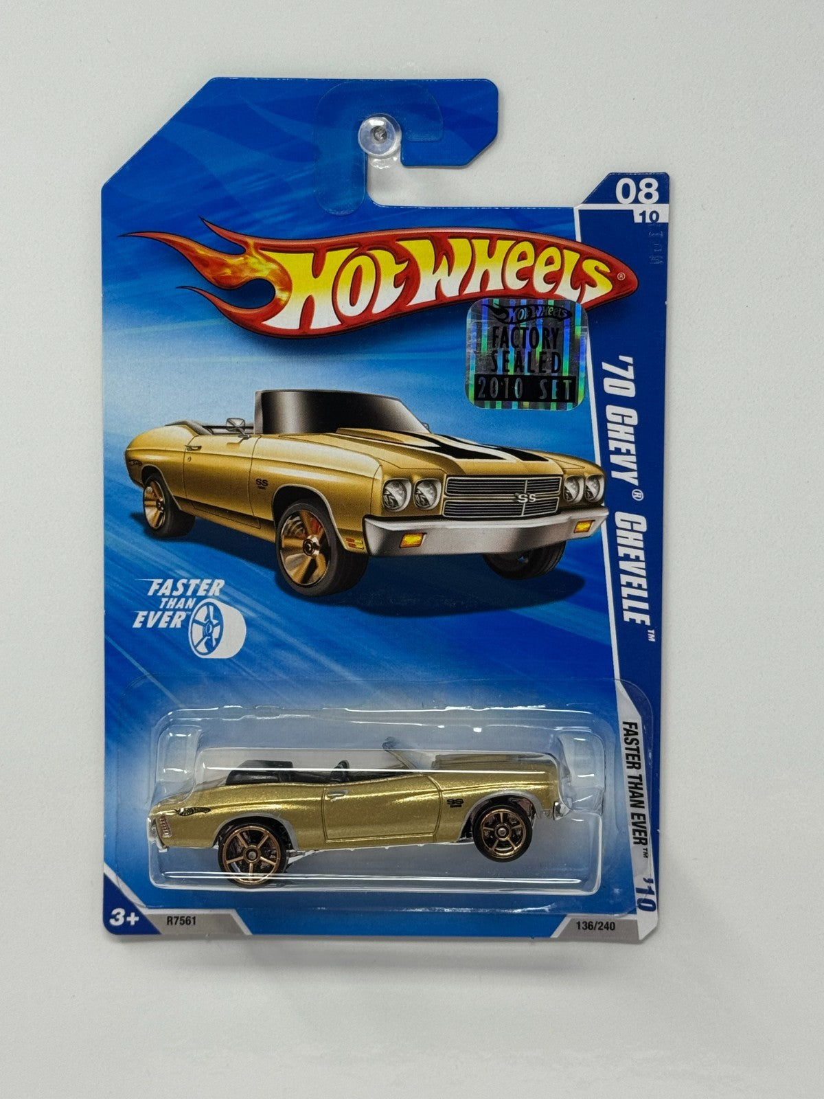 Hot Wheels Faster Than Ever 1970 Chevy Chevelle 1:64 Diecast Factory Sealed