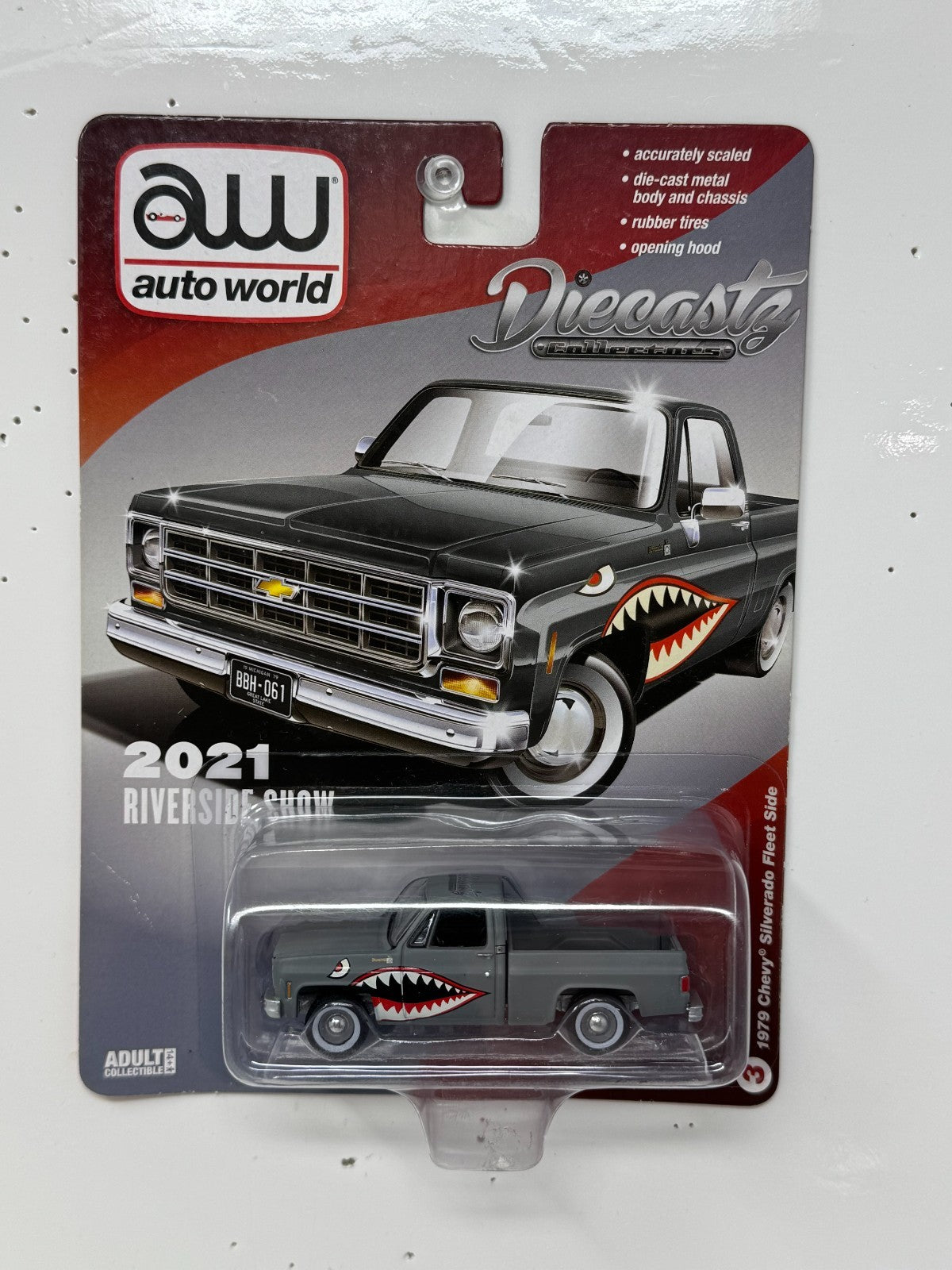 Auto World Riverside Show 1979 Chevy Silverado Fleet Side 1:64 Diecast