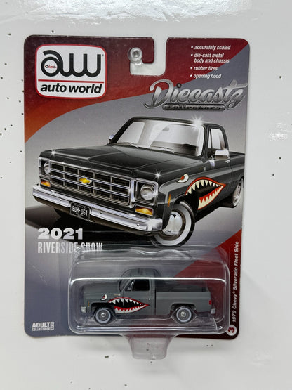 Auto World Riverside Show 1979 Chevy Silverado Fleet Side 1:64 Diecast